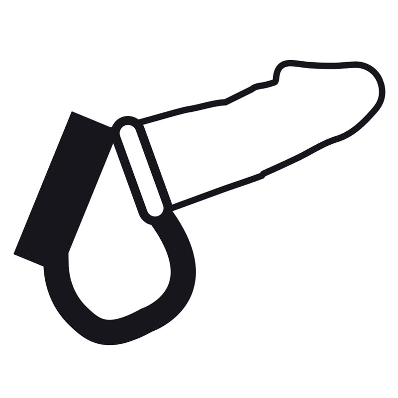 Darkness Cock and Testicle Ring - Anillo BDSM