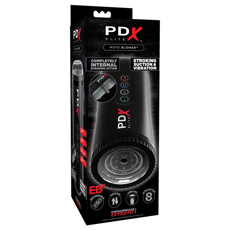 PDX Elite Moto Blower Advanced Masturbator - Succión y Vibración Automática