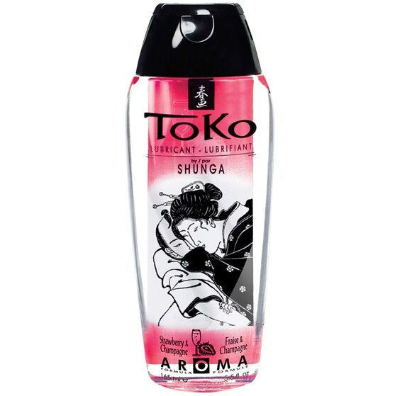 Shunga Toko Lubricante Aroma Fresa y Champagne