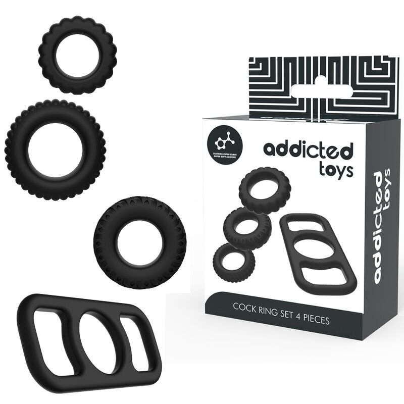 Addicted Toys Cock Ring Set 4 Piezas