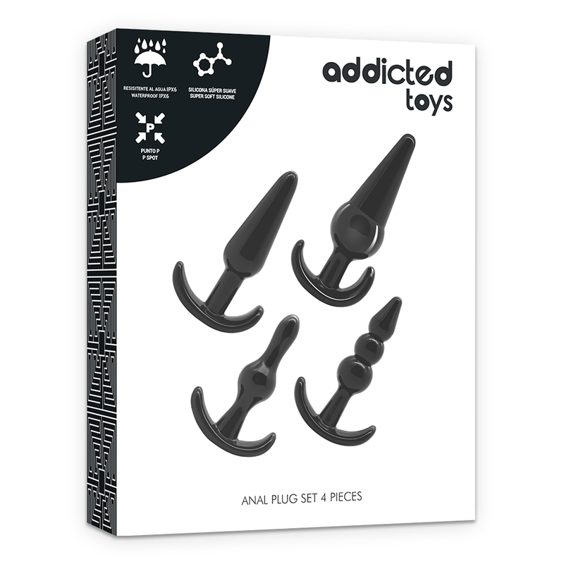 Set 4 Plugs Anales ADDICTED TOYS - Tamaños Progresivos
