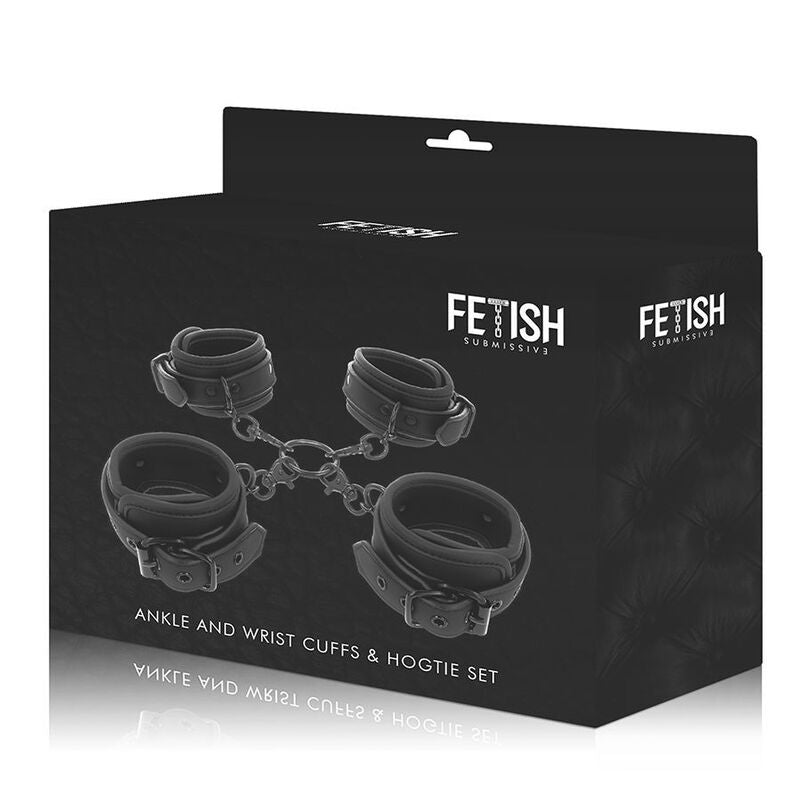 Set de Esposas de Mano y Tobillo Fetish Submissive con Forro de Neopreno