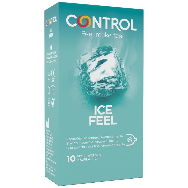 Control Ice Feel Cool Effect - Preservativos con Efecto Frío 10 Unidades