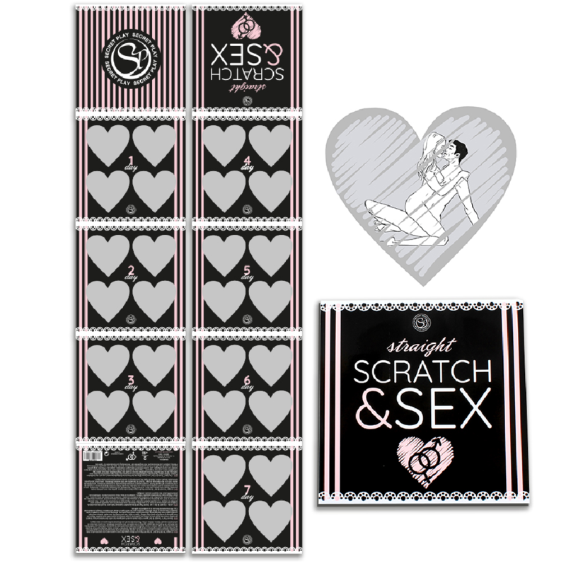 Secretplay Scratch & Sex Game - Juego para Parejas Heterosexuales