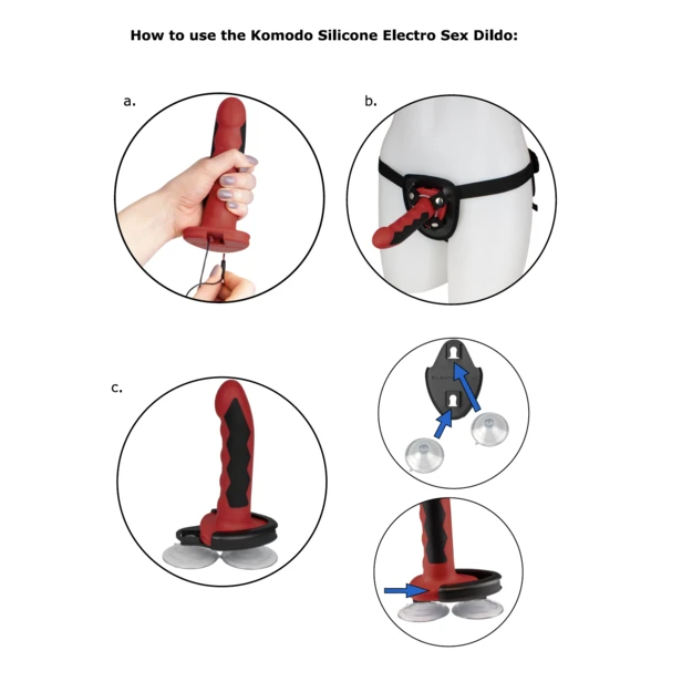 Electrastim Silicone Fusion Komodo - Dildo de Electroestimulación