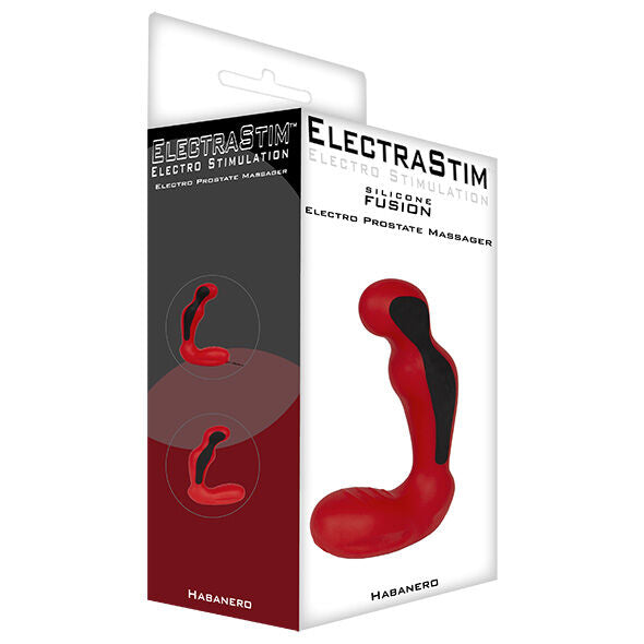 Electrastim Silicone Fusion Habanero - Masajeador de Próstata con Electroestimulación