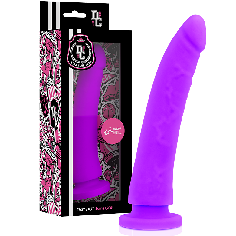 Delta Club Toys Lilac Dildo Medical Silicone 17 cm