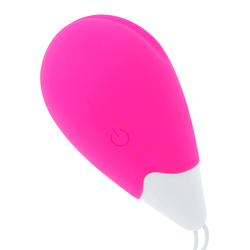 Ohmama Textured Vibrating Egg 10 Modes - Rosa y Blanco