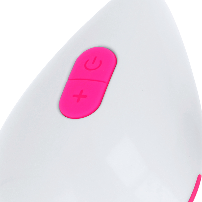Ohmama Textured Vibrating Egg 10 Modes - Rosa y Blanco