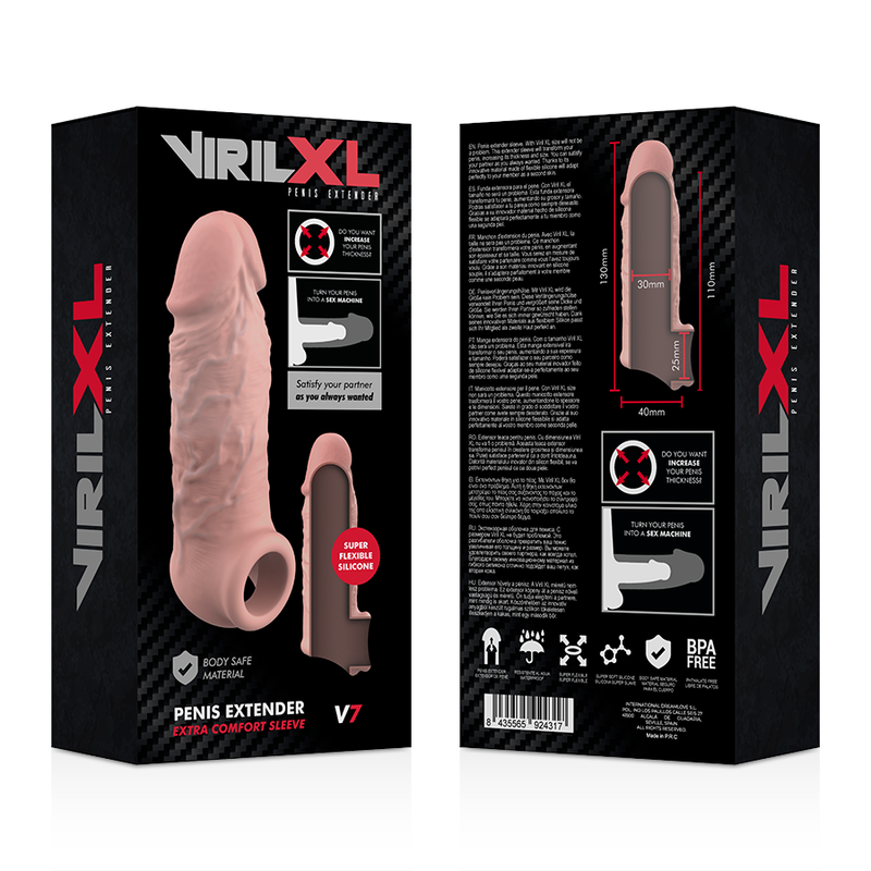 VIRILXL Liquid Silicone V7 Natural - Extensión de Silicona