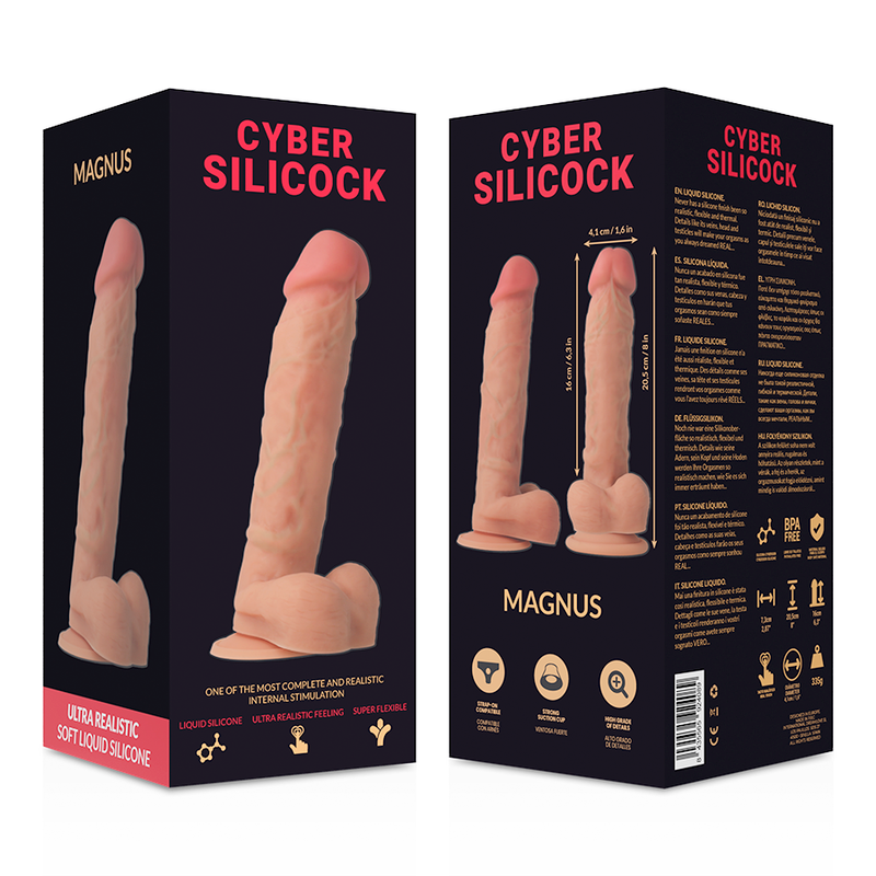 Cyber Silicock Magnus - Silicona Líquida 20.5 cm
