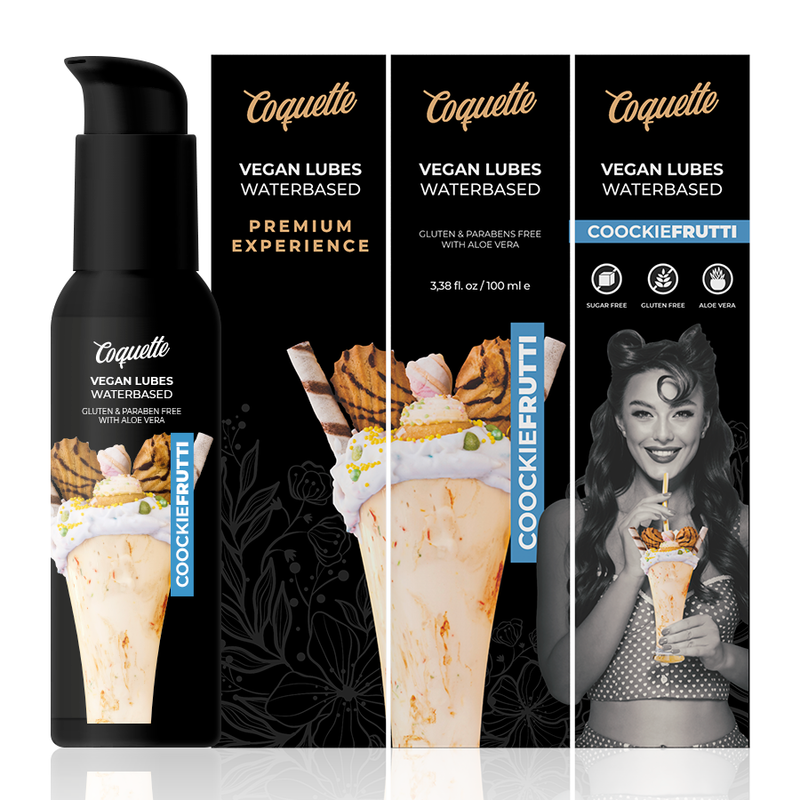 Coquette Chic Desire Lubricante Vegano 100ml Sabor Cookie Frutti
