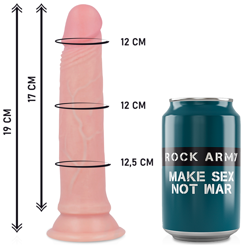 Rock Army Harness + Liquid Silicone Dildo Premium Avenger 19 cm