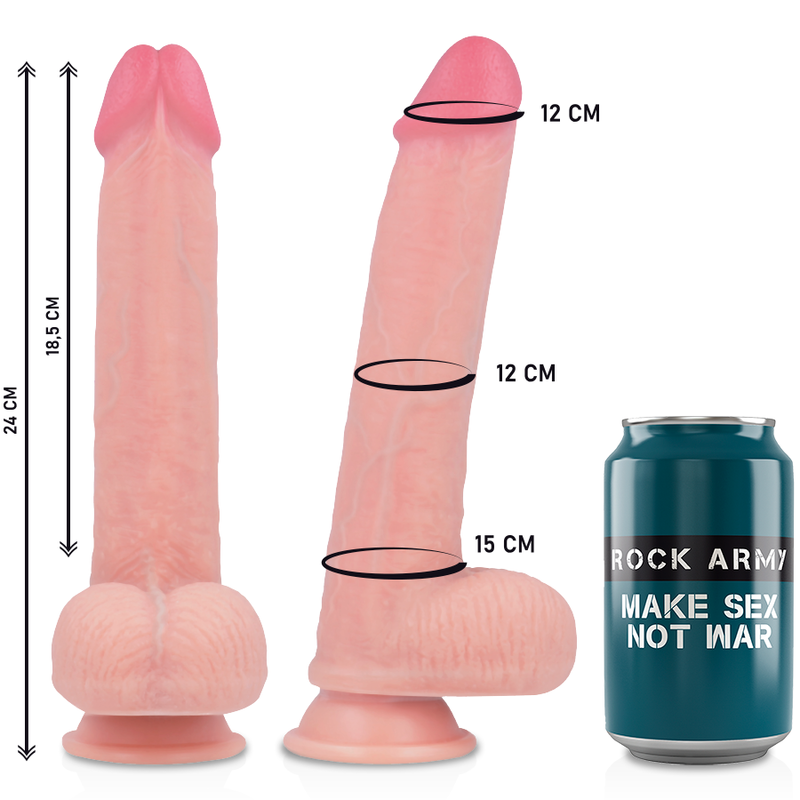 Rock Army ARN S Kingcobra - Dildo Premium Silicona Líquida 24 cm