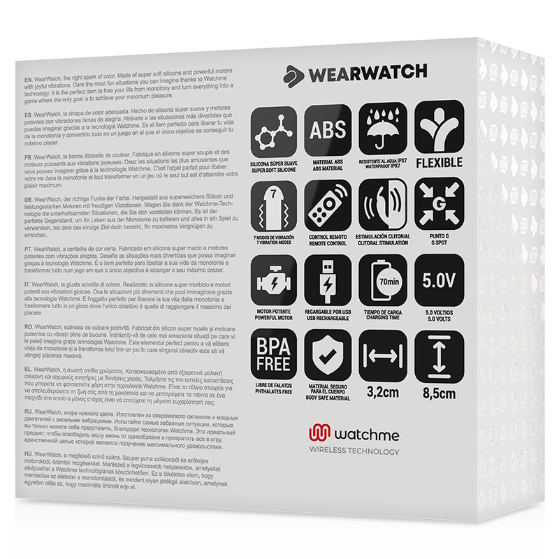 Wearwatch Dual Technology Vibrador Control Remoto