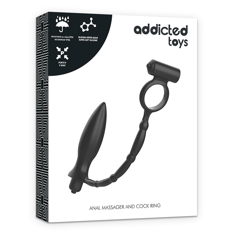 Plug Anal con Anillo Vibrante ADDICTED TOYS