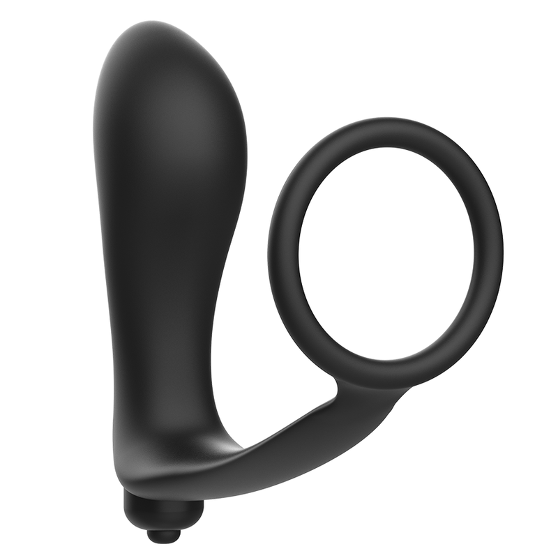 Plug Anal Vibrador con Anillo de Pene Addicted Toys