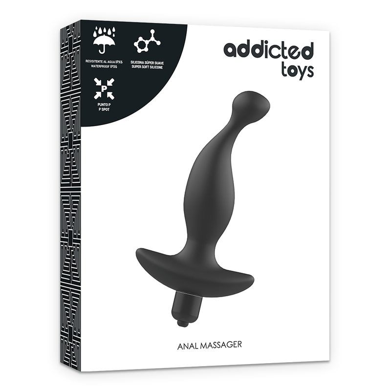 Addicted Toys Anal Massager with Black Vibration Model 1