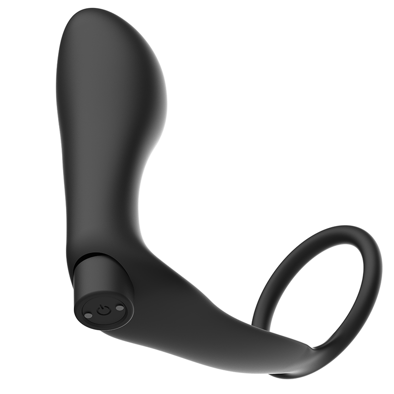 Anillo Peneano con Plug Anal y Mando a Distancia Recargable - Addicted Toys