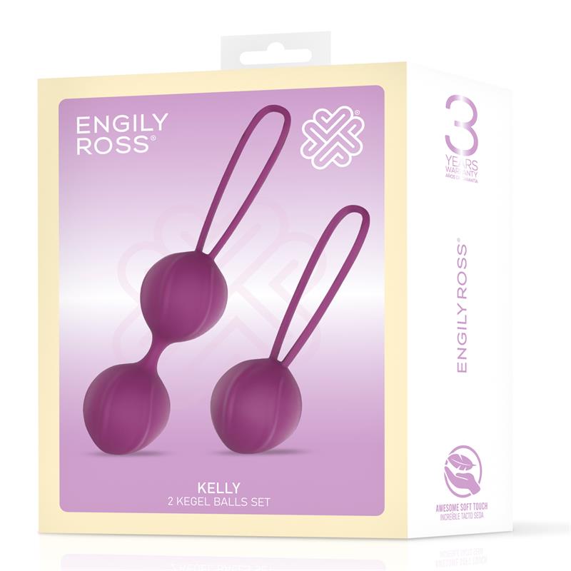 Kelly Bolas Kegel Silicona Púpura