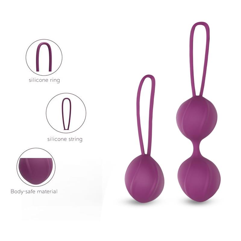 Kelly Bolas Kegel Silicona Púpura