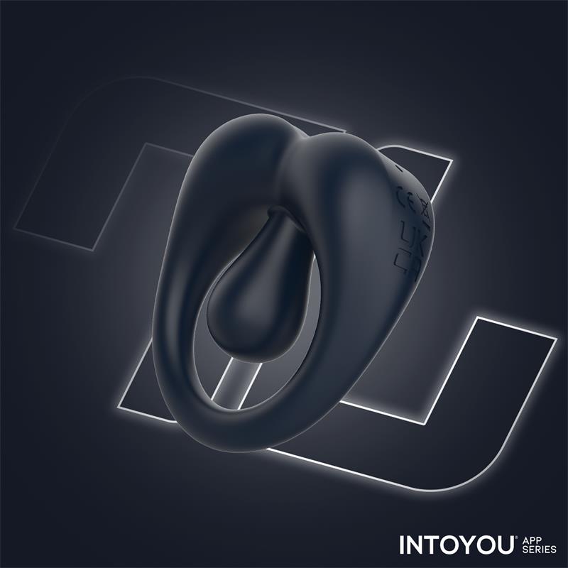 Kenny Anillo Vibrador con Estimulador de Clítoris y APP Azul Noche
