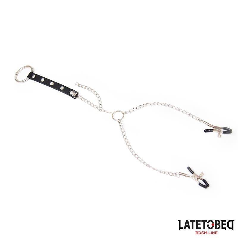Pinzas Pezones con Anillo para Pene Talla Única