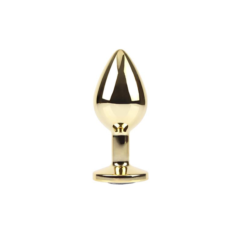 Plug Anal de Metal con Joya Talla M