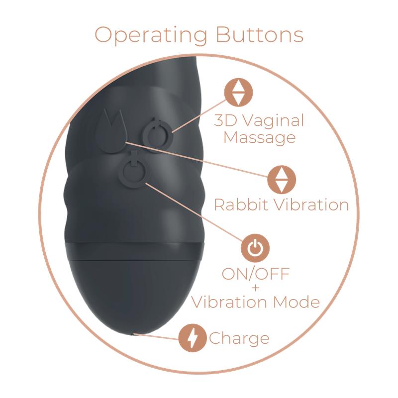 Vibrador con Rotación 360° Twister